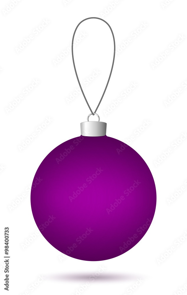 Hanging Dark Purple Christmas Ball Hanging Dark Purple Christmas Ball