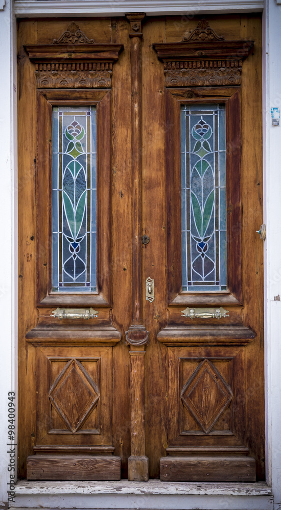 Old wooden door in In Turkey 