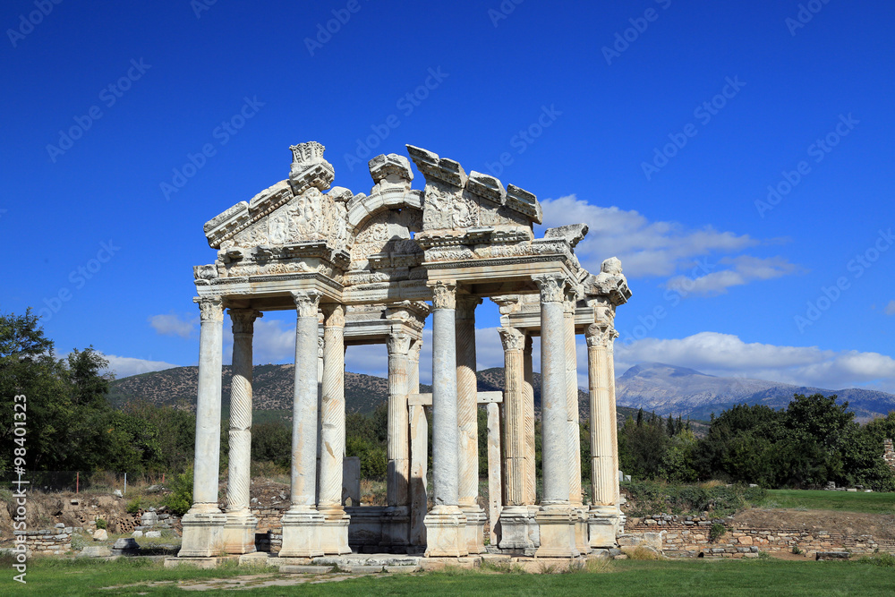 Ruins of the Gate to the Temple of Aphrodite in Turkey