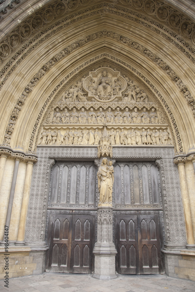 Side Entrance to Westminster Abbey, London