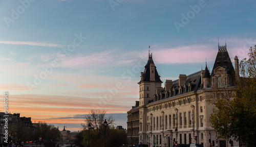 Paris Sunset photo