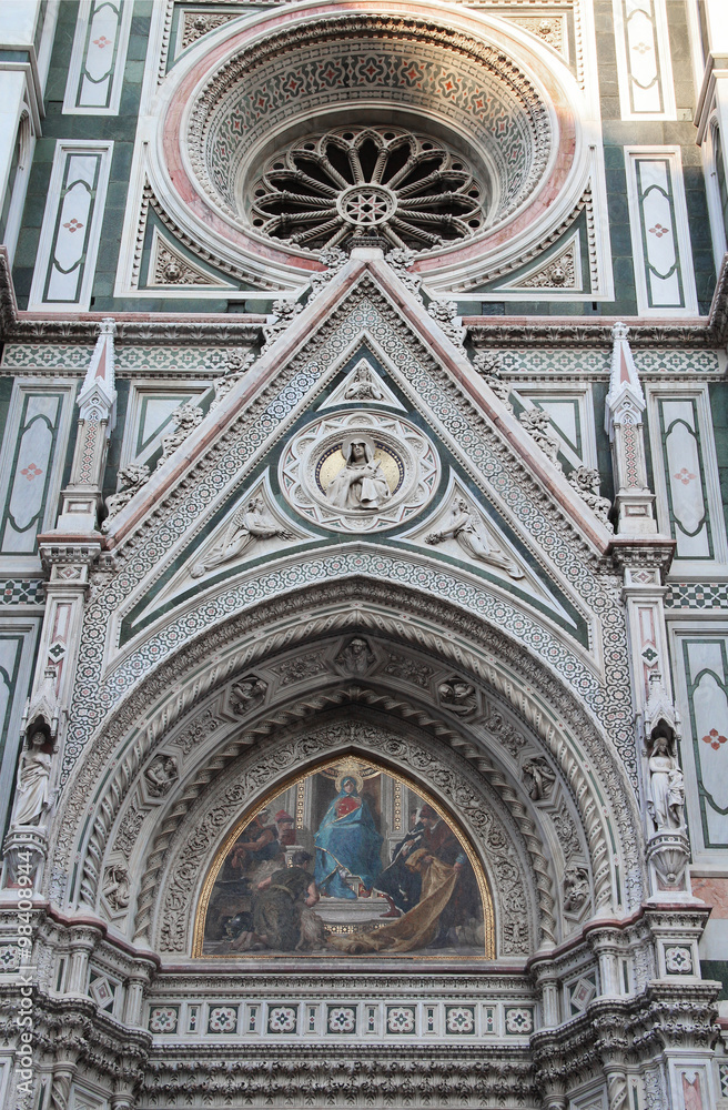 Cathedral of Florence detail. Italy