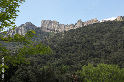 Peyrepertuse castle in French Pyrenees