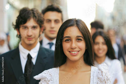Group of students outdoor
