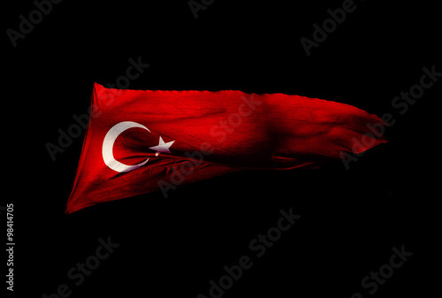 Canvas Print Turkish flag