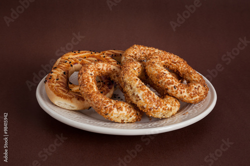 Turkish bagel, (kandil simiti)