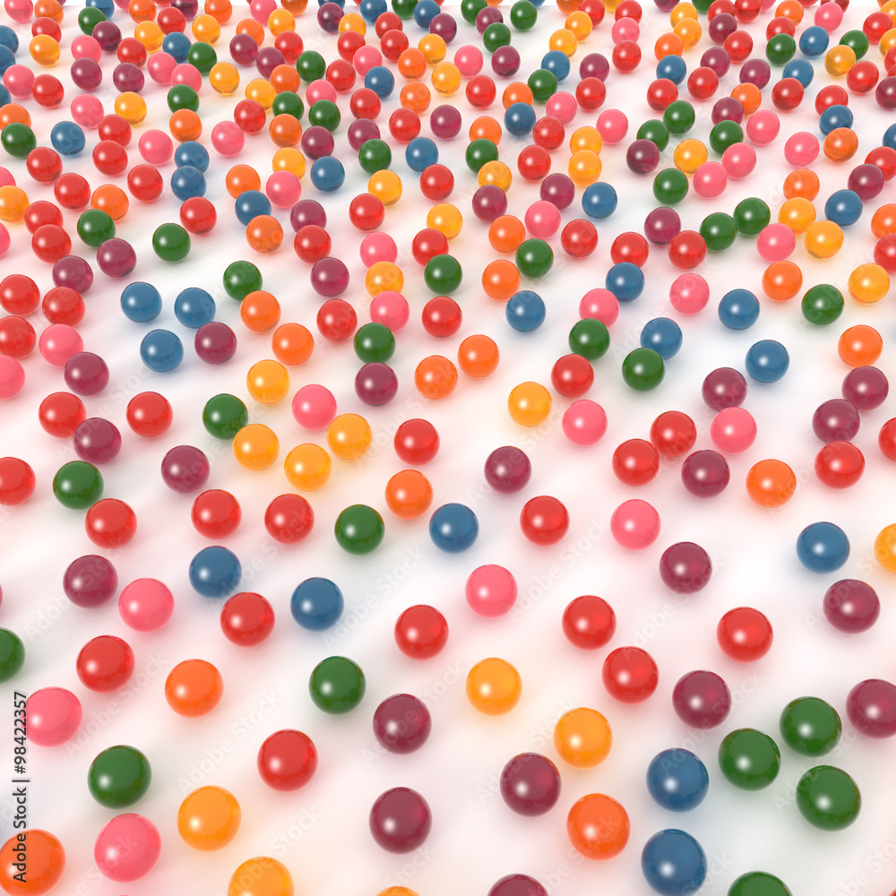 Colorful Spheres, Transparent Colorful Spheres, Transparent