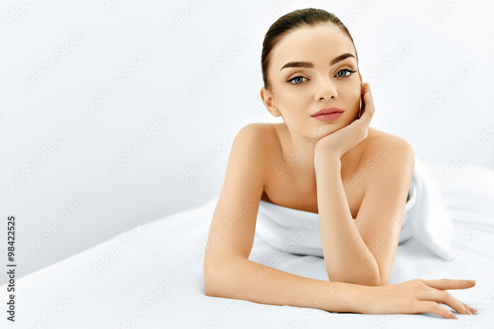 Beauty Face. Portrait Woman With Clean Skin. Skin Care Concept. Beauty Face. Portrait Woman With Clean Skin. Skin Care Concept.