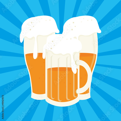 Cold and delicious beer 