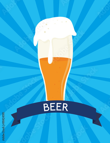 Cold and delicious beer 