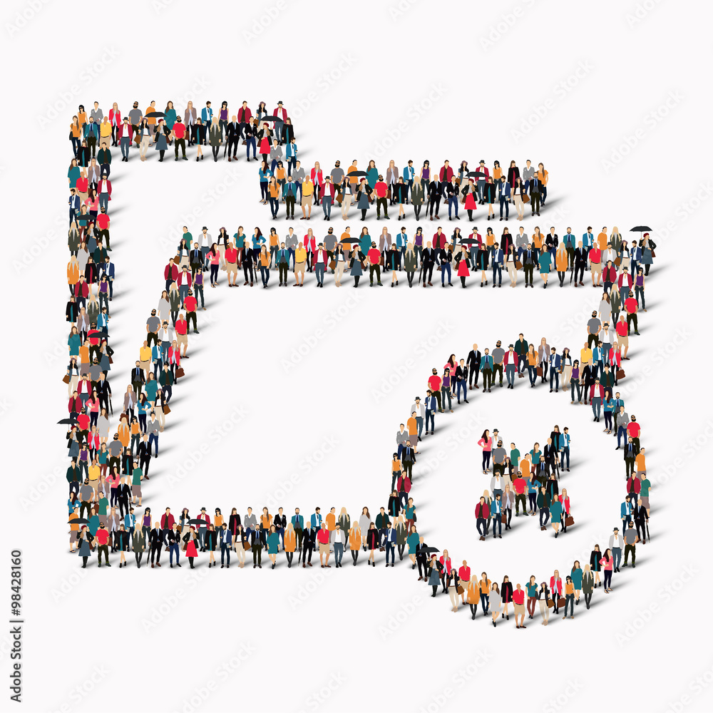 group people shape folder group people shape folder