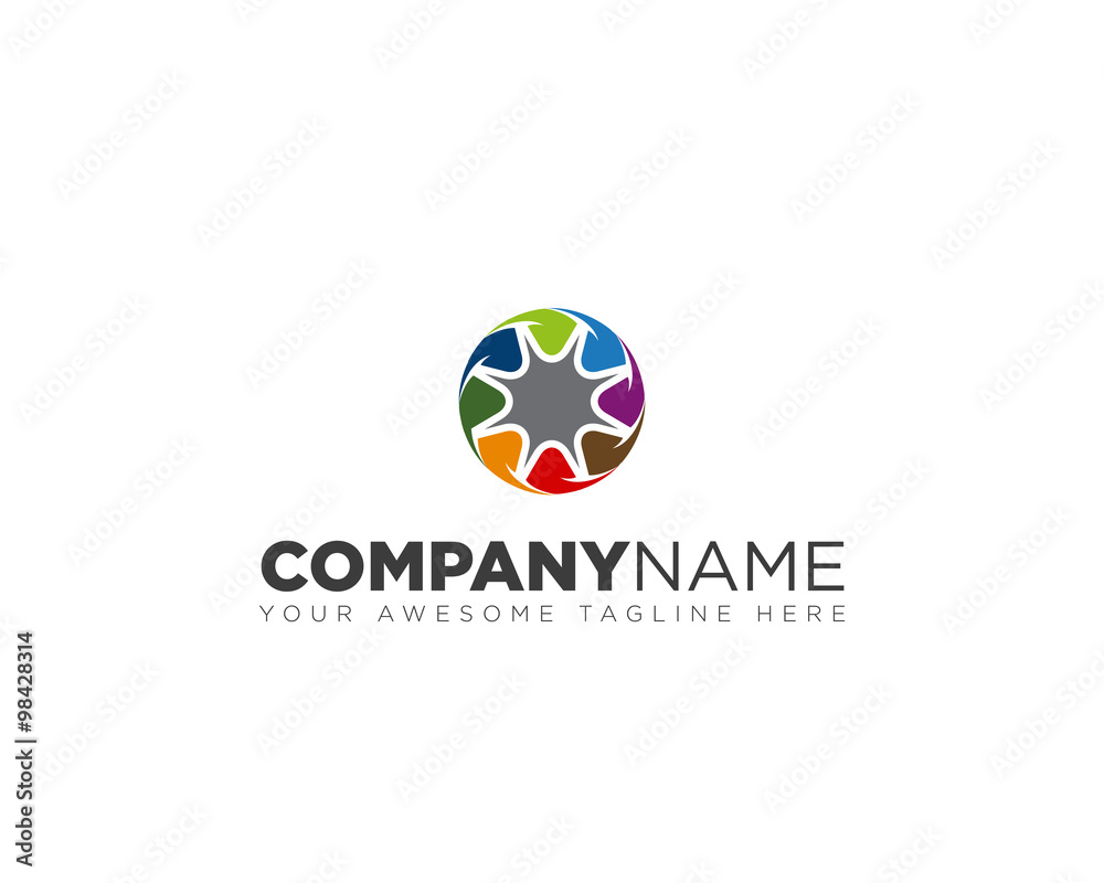 colorful circle logo colorful circle logo