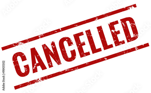 stamp red cancelled