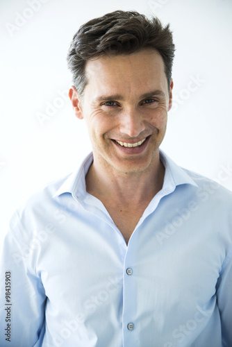 Portrait of smiling business man photo