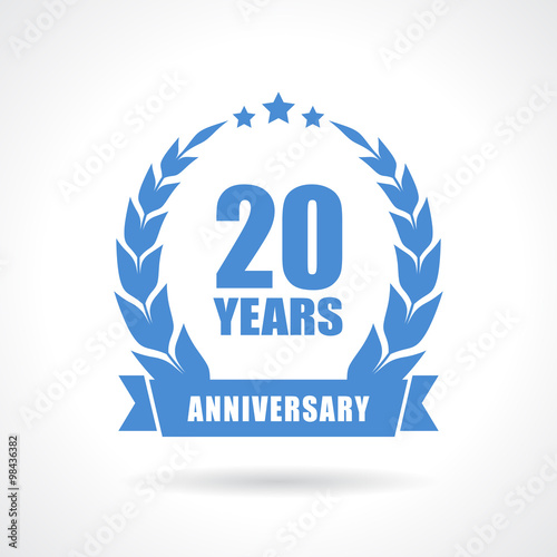 20 years anniversary icon