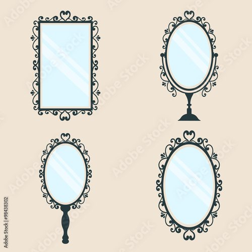vintage mirror set
