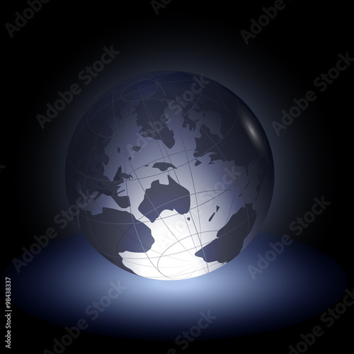 Globe concept background vector
