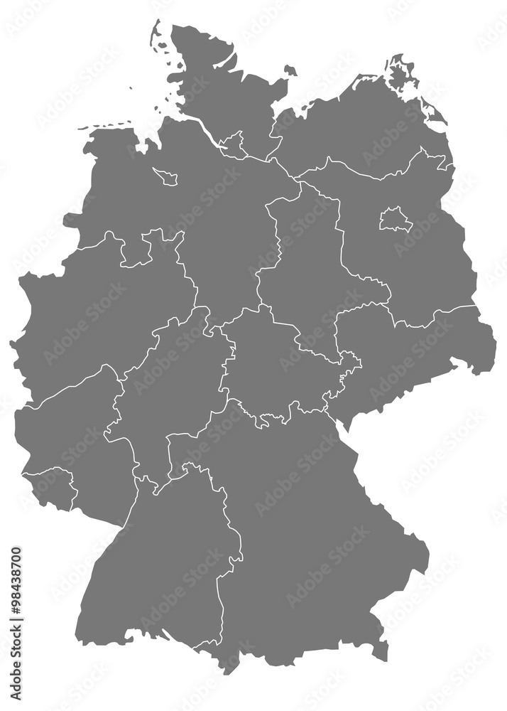 Obraz premium The Germany Map 