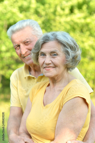Mature couple in summer day