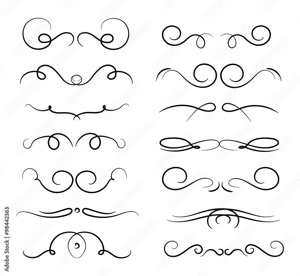 Hand drawn elements Hand drawn elements