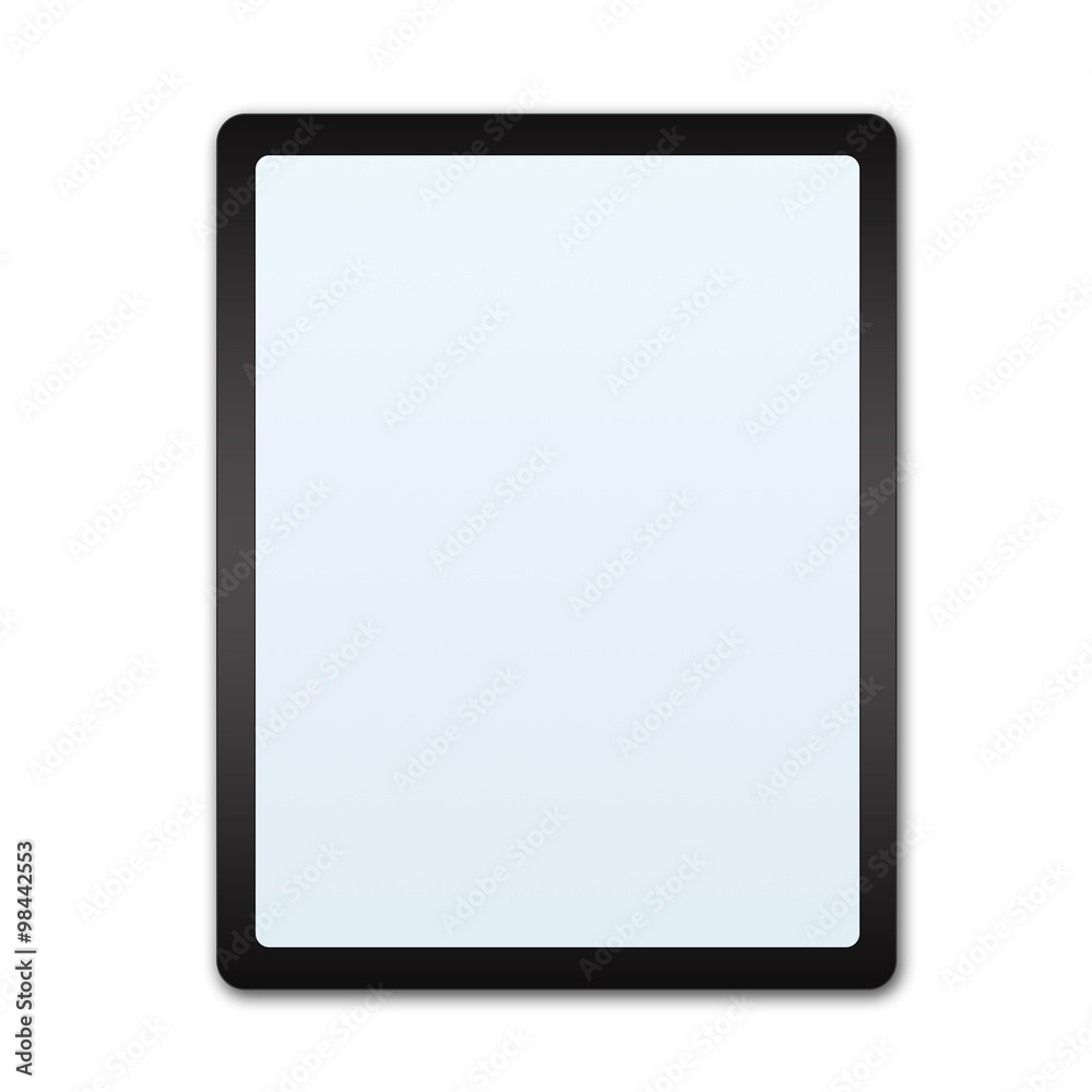 Tablet PC on white background