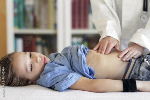 Germany, Girl at the pediatrician photo