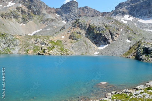 Mountain blue lake