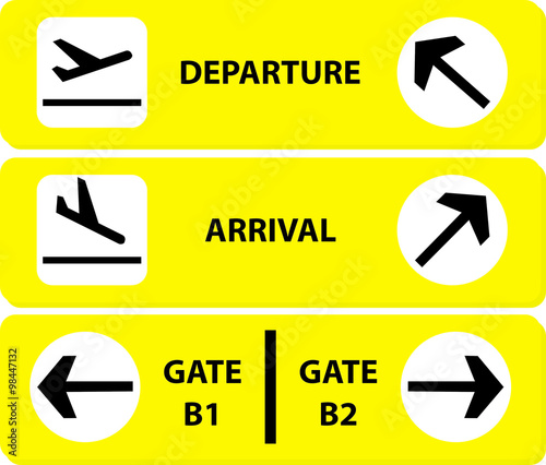 Airport sign