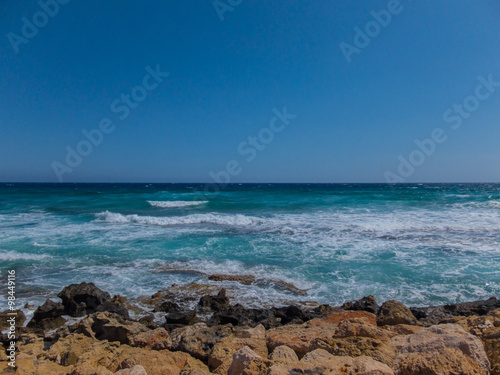 Beach Rough Sea Waves