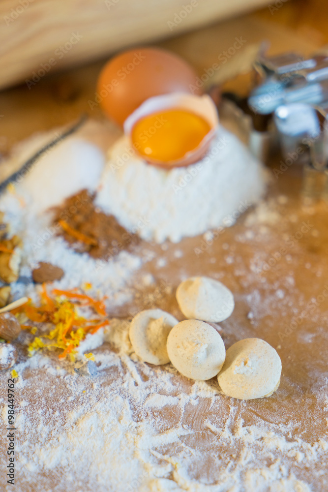 Traditional Christmas cookies from Alsace