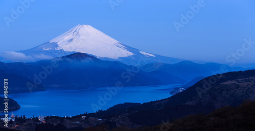 Fuji Mountain in the Morning scene