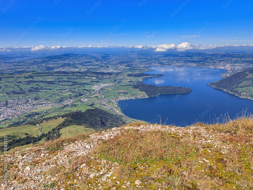 View from Mt. Rigi in Switzerland