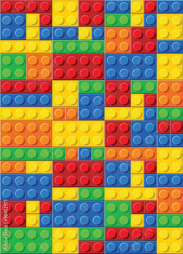 seamless vector pattern of plastic parts
