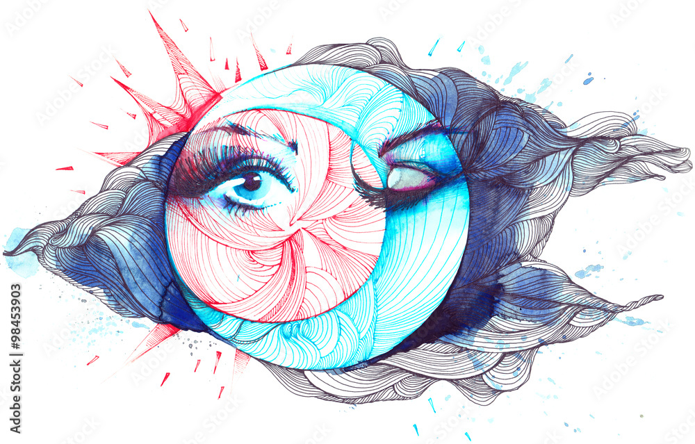 Fototapeta premium day and night