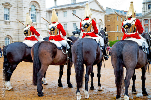 for the queen in london england cavalry