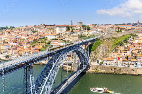 Porto, view of the city and Douro's river.