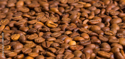 roasted coffee beans, can be used as a background © mitsyko1971
