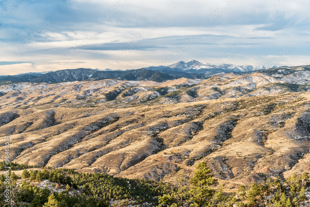 Longs Peak and Colorado foothills