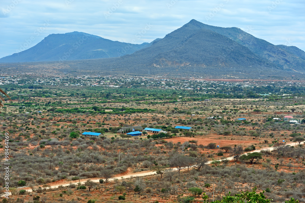 African village in the savannah