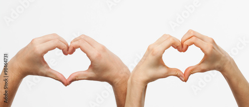 Hands forming a heart