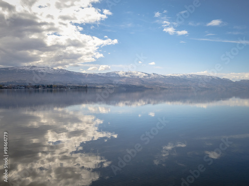 Reflections on a Still Lake in Springtime