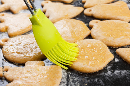 Christmas homemade gingerbread cookies