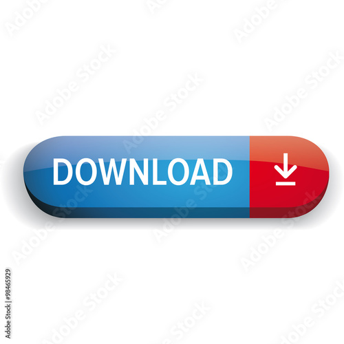 Download button vector red and blue