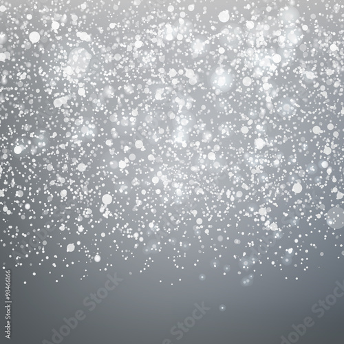 Wallpaper Mural Falling snow on Grey sky background Torontodigital.ca