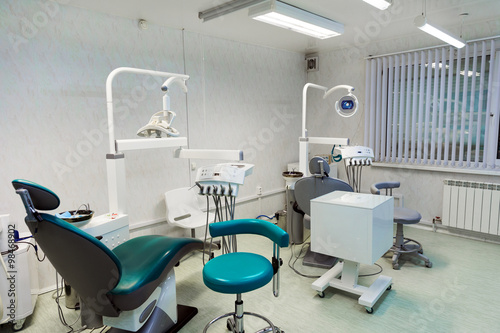 Fototapeta Naklejka Na Ścianę i Meble -  Interior dental office - chair and tools