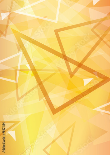 Abstract triangle orange background