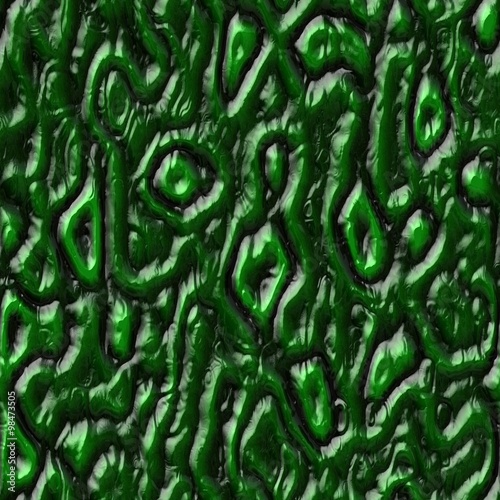 Seamless pattern of green sci-fi skin alien