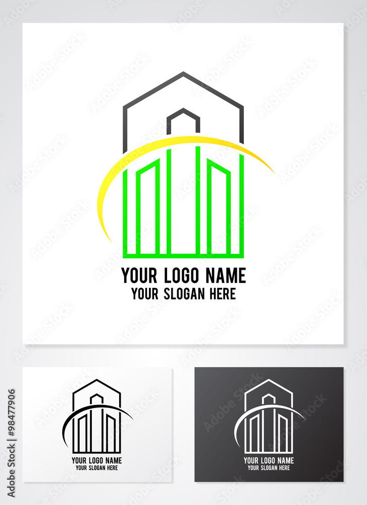 Real Estate logo design template