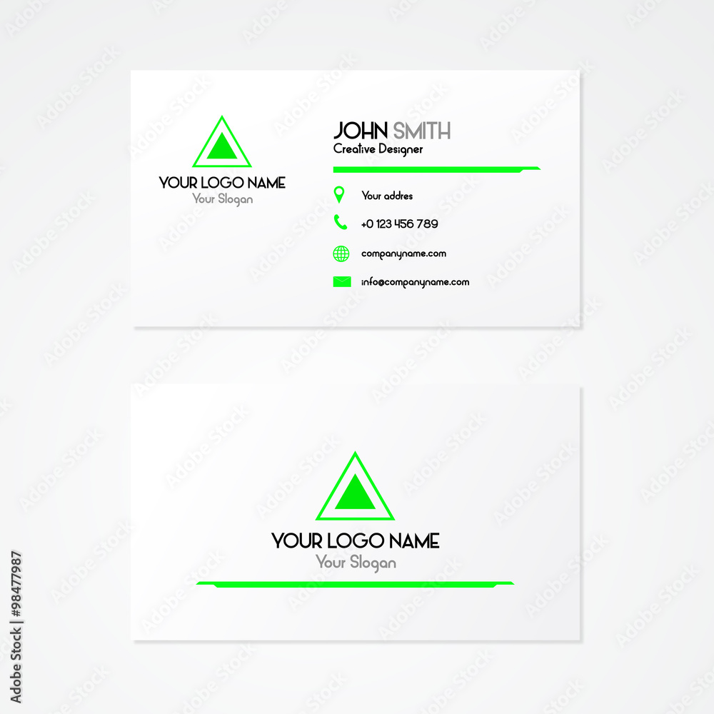 Modern simple business card