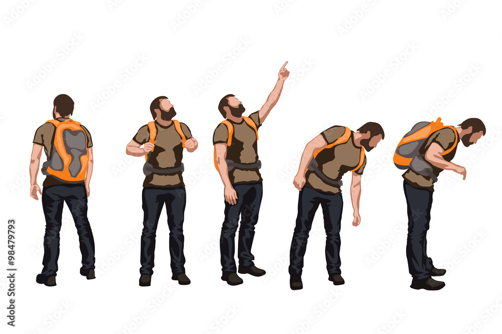 Obraz premium picture of tourists